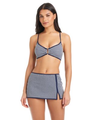 Women's Check Me Out High-Rise Swim Skirt