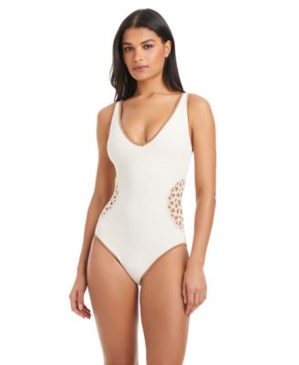 Women's Beachy-Keen V-Neck One-Piece Swimsuit