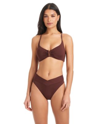 Women's Refresh Ribbed Moderate-Coverage Swim Bottoms