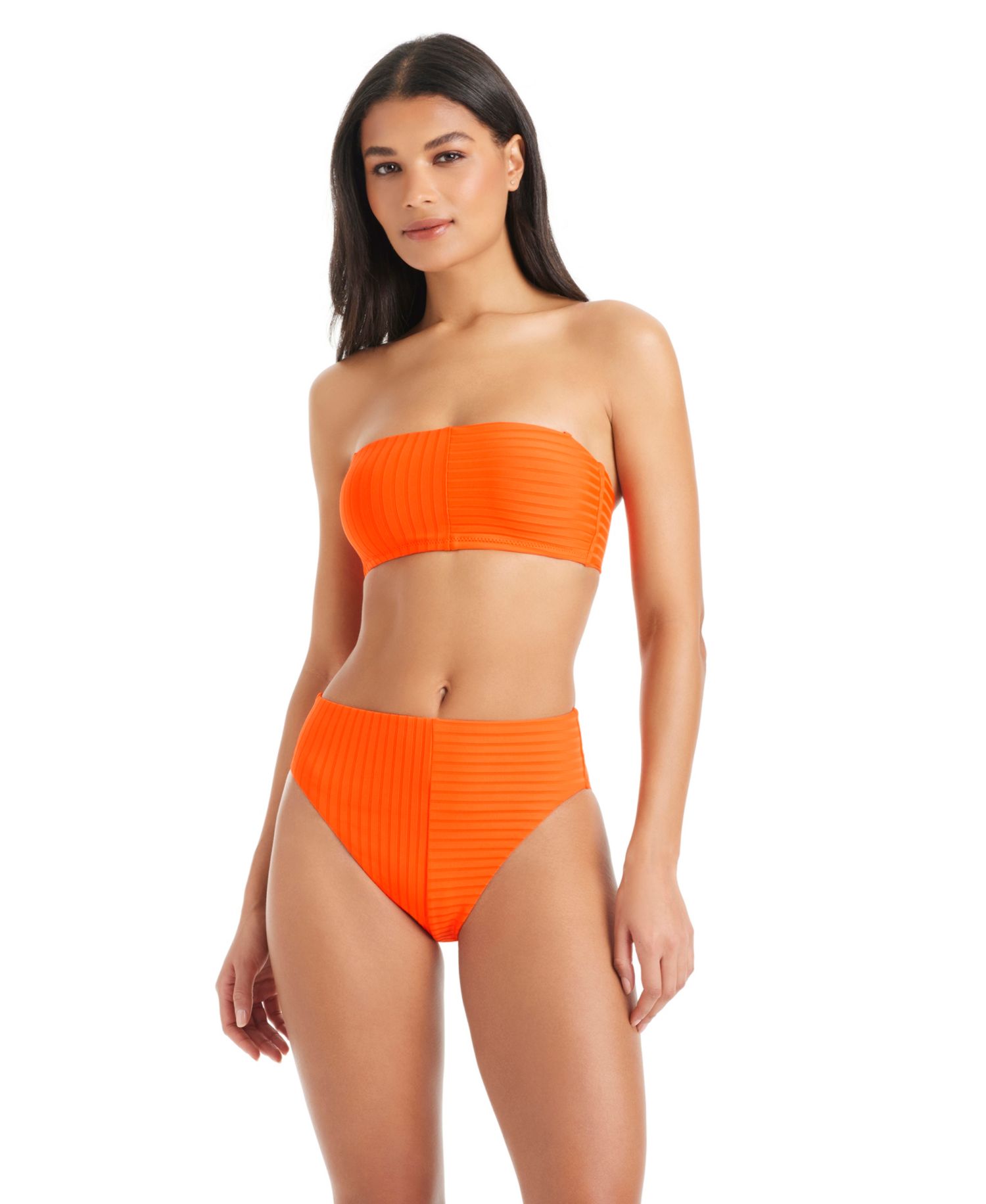 Women's Refresh Ribbed High-Rise Swim Bottoms