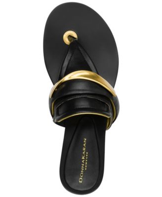 Women's Velvet Thong Flat Sandals