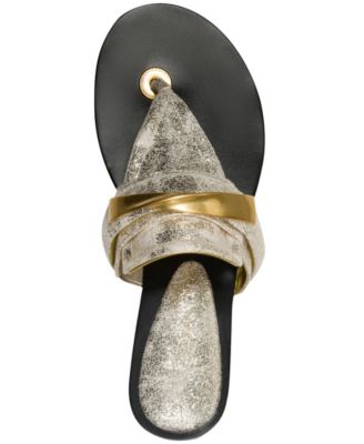 Women's Velvet Thong Flat Sandals