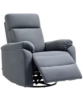 Wide Swivel Rocker Recliner, Overstuffed Reclining Sofa