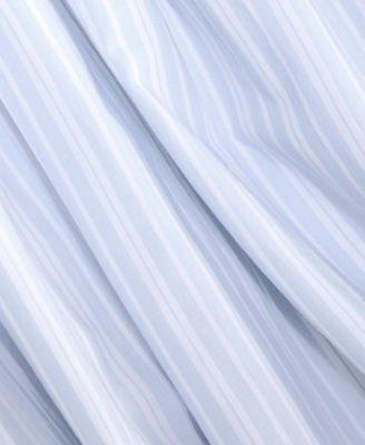 Women's Cotton Maritime Stripe Halter Lace-Trim Midi Dress