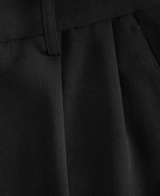 Women's High-Rise Crepe Bermuda Shorts