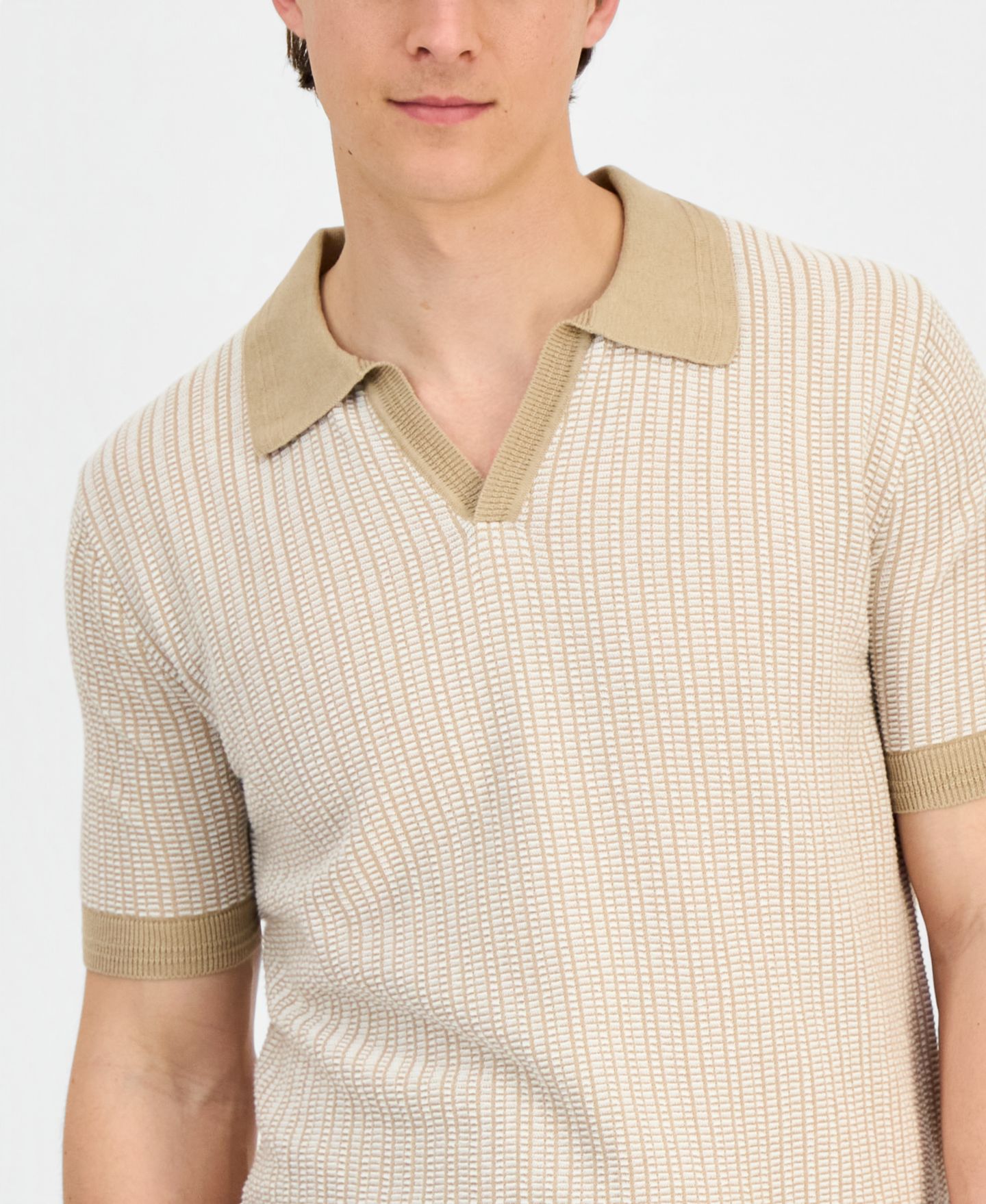 Мужское поло Hugo Boss Seeroy Polo Shirt, цвет: Средний бежевый — фото 2