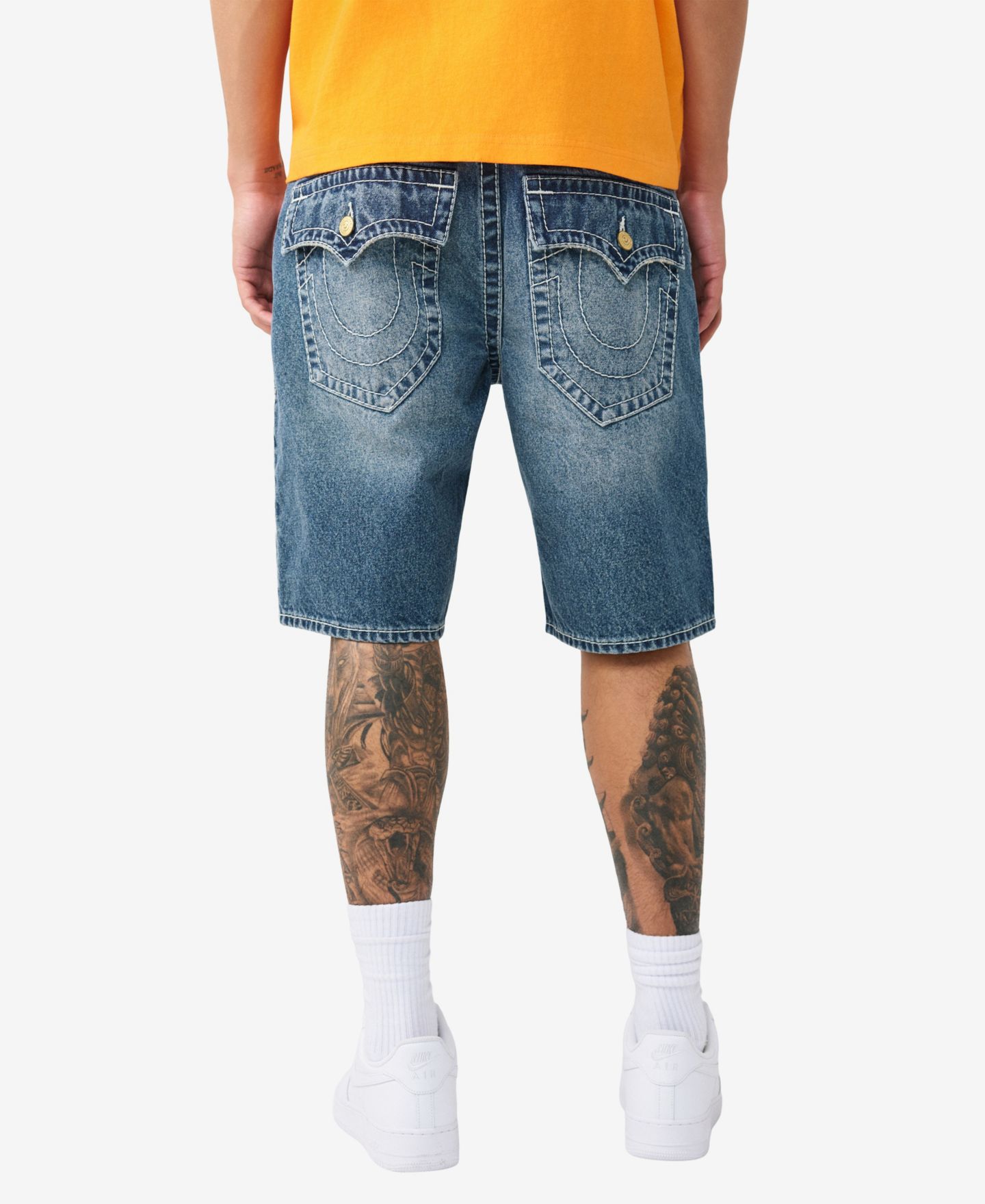 Мужские шорты True Religion Bobby Baggy Big T-Flap Jimmy, цвет: Тёмная варка — фото 3