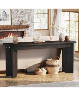 70.9-Inch Long TV Stand, Farmhouse Sofa Console Table with Widened Tabletop