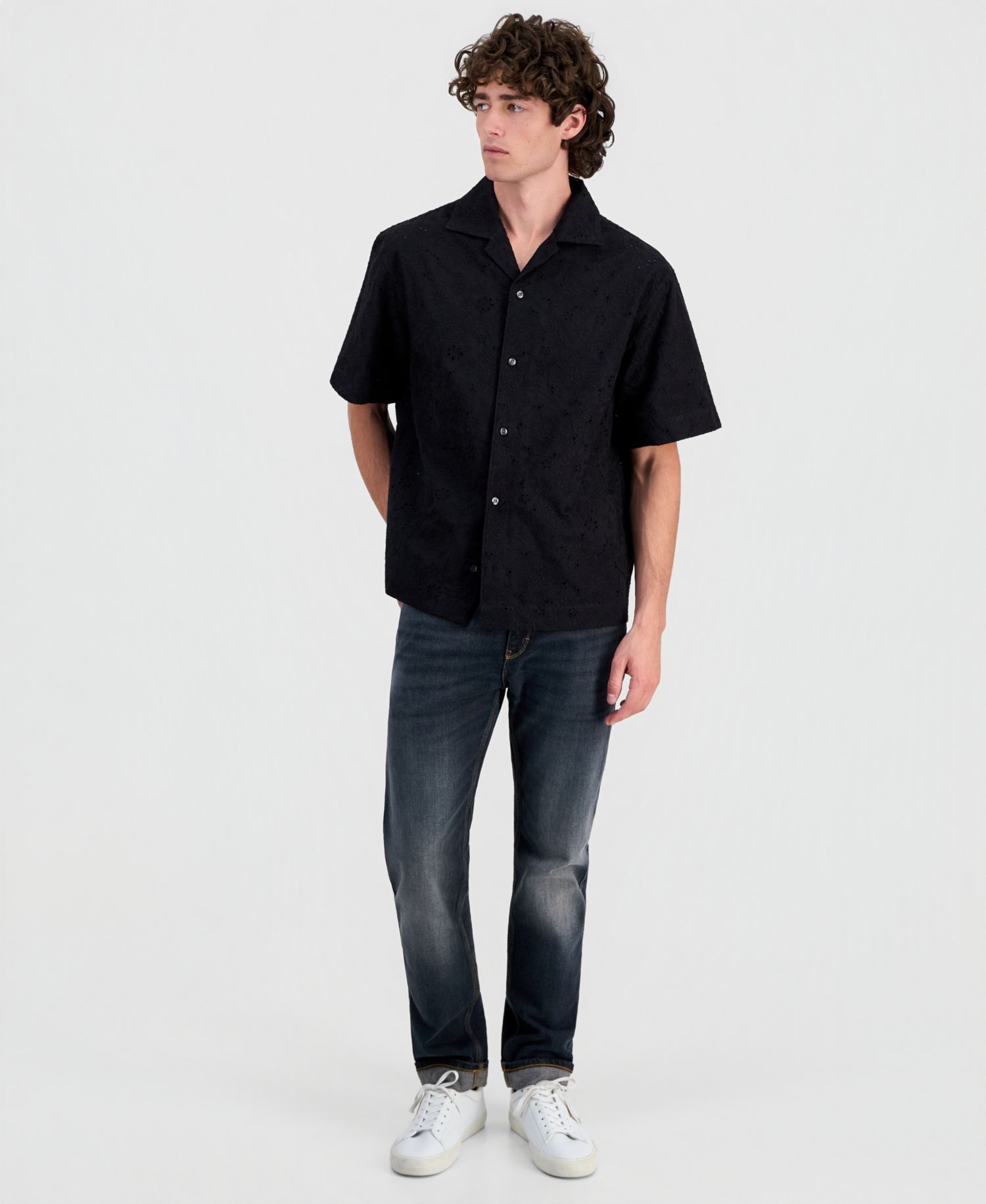 Men's Espino Embroidered Short-Sleeve Shirt