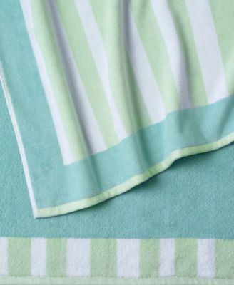 Frame Stripe Cotton Beach Towel, 40" x 70"