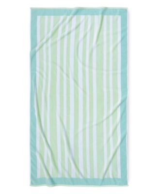 Frame Stripe Cotton Beach Towel, 40" x 70"