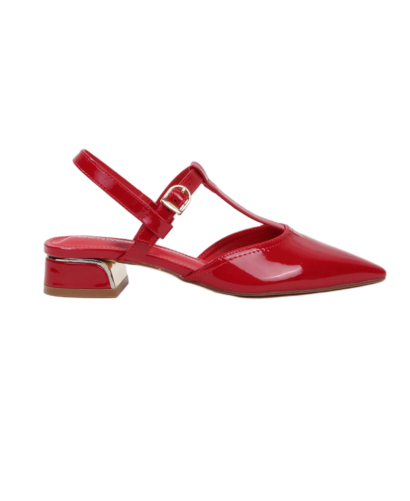 BERNESS Women's Cristian T-Strap Slingbacks, цвет: Красный — фото 2