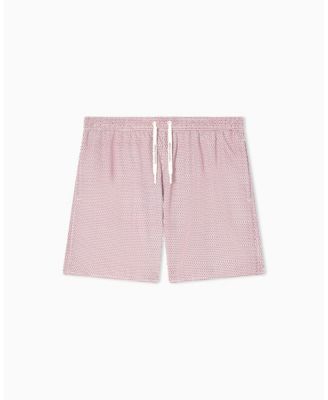 Men's Allover Mini Logo Swim Trunk