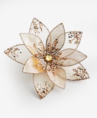 Jeweled Classics Flower Clip