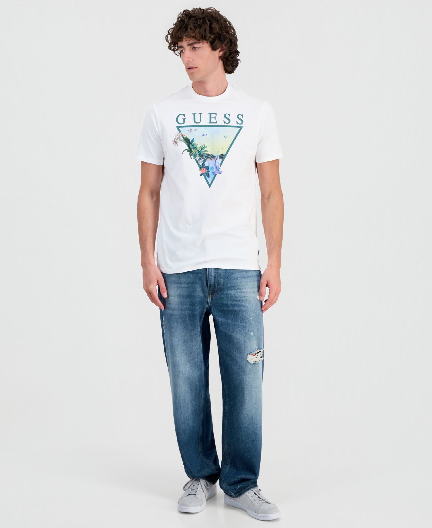 Men's Sunset Triangle Graphic T-Shirt