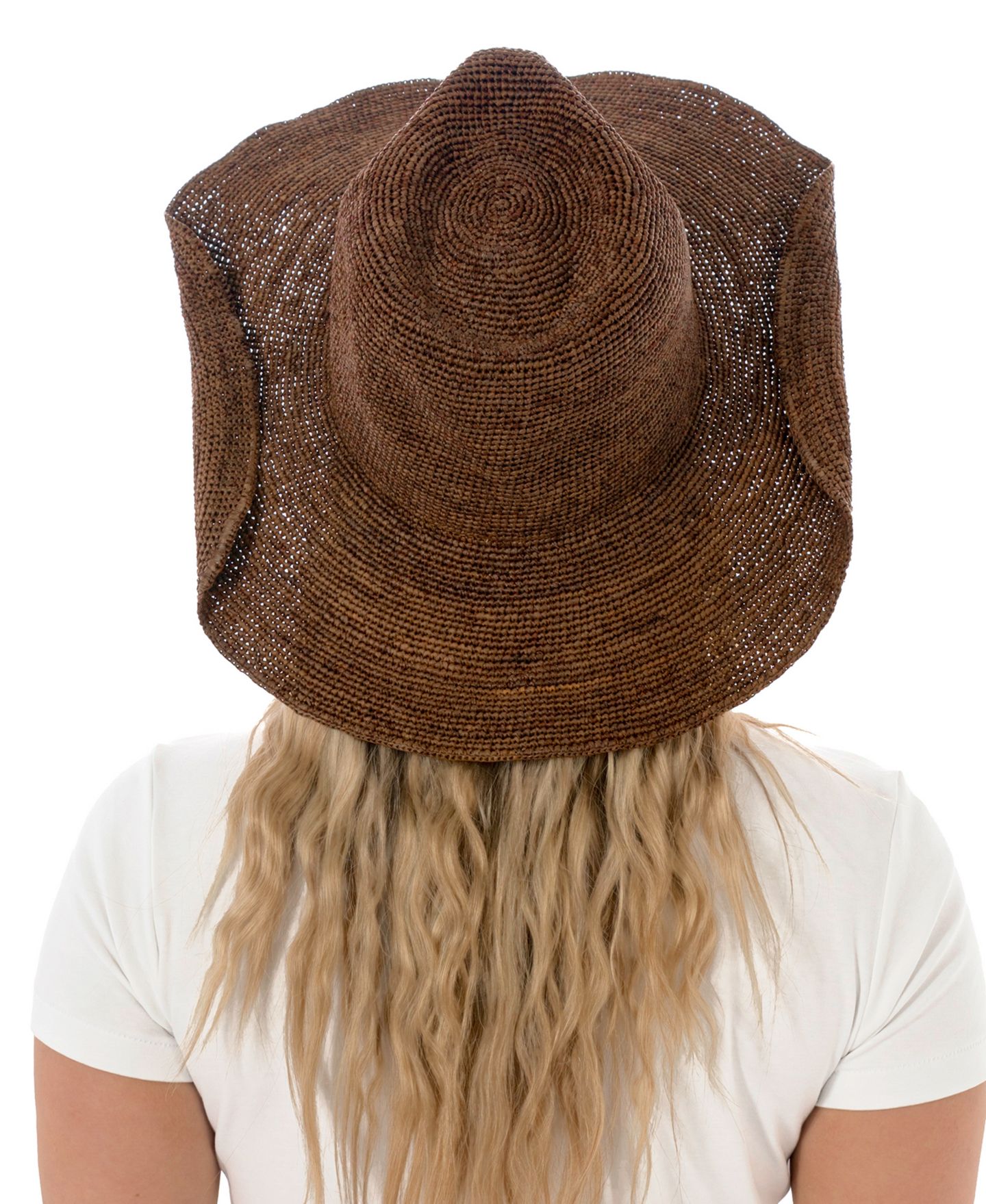 Женский головной убор Marcus Adler Raffia Cowboy Hat, цвет: Тёмный коричневый — фото 3