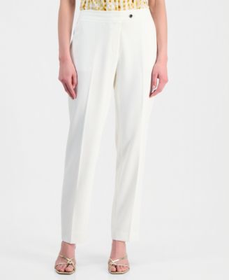 Women's Mid Rise Straight Leg Pants, Regular & Petite