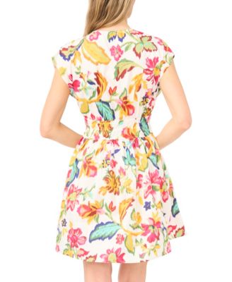 Women's V-Neck Multi Tie Mini Dress