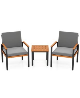 3-Piece Patio Conversation Furniture Set with Coffee Table