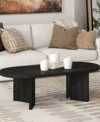Alma 48" Wide Oval Coffee Table