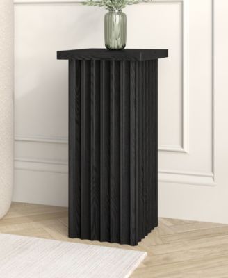 Bourne 22" Wide Square Fluted Side Table