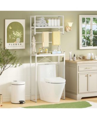 3-Tier Over the Toilet Storage Rack with Towel Holder