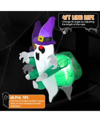 3.6' Halloween Inflatable Ghost Indoor Outdoor Blow Up Flying Halloween Decor