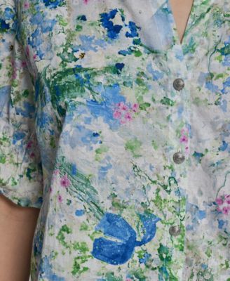 Petite Short-Sleeve Blouse