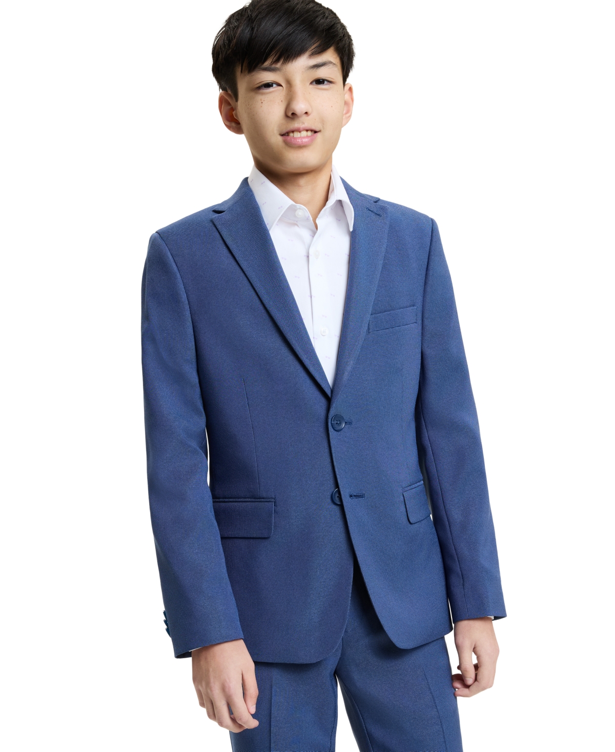Kenneth Cole Reaction Boys' 8-20 Button Front Jacket and Pants