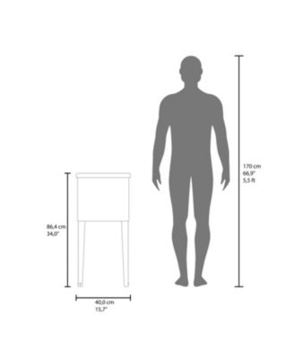 Katy Compact Utility Sink with Metal Legs for Laundry Room