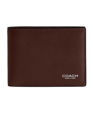Men's Slim Billfold Natural Full-Grain Leather Wallet