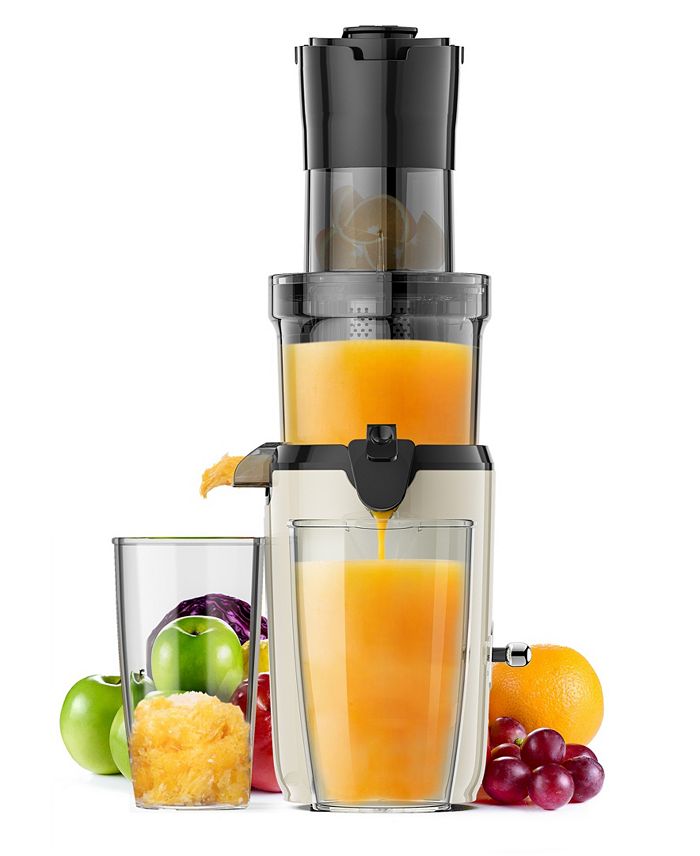 INOLAIT Powerful Cold Press Juicer Machines with Pulp Seperation (Black)