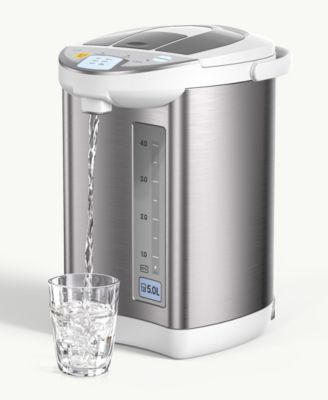 5L/5.28 Qt Stainless Steel Electric Water Boiler and Warmer Hot Water Dispenser with Rotating Base