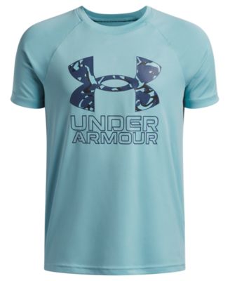 Boys' 6-20 Tech Hybrid Print Logo Graphic Short-Sleeve T-Shirt 