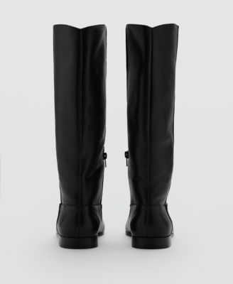 Women's Zipper Leather Boots
