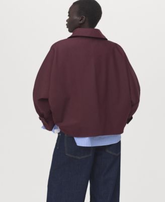 Women's Double-Breasted Hood Trench Coat