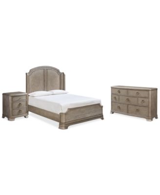 Furniture - Hayley Bedroom , 3-Pc. Bedroom Set (King Bed, Dresser & Nightstand)