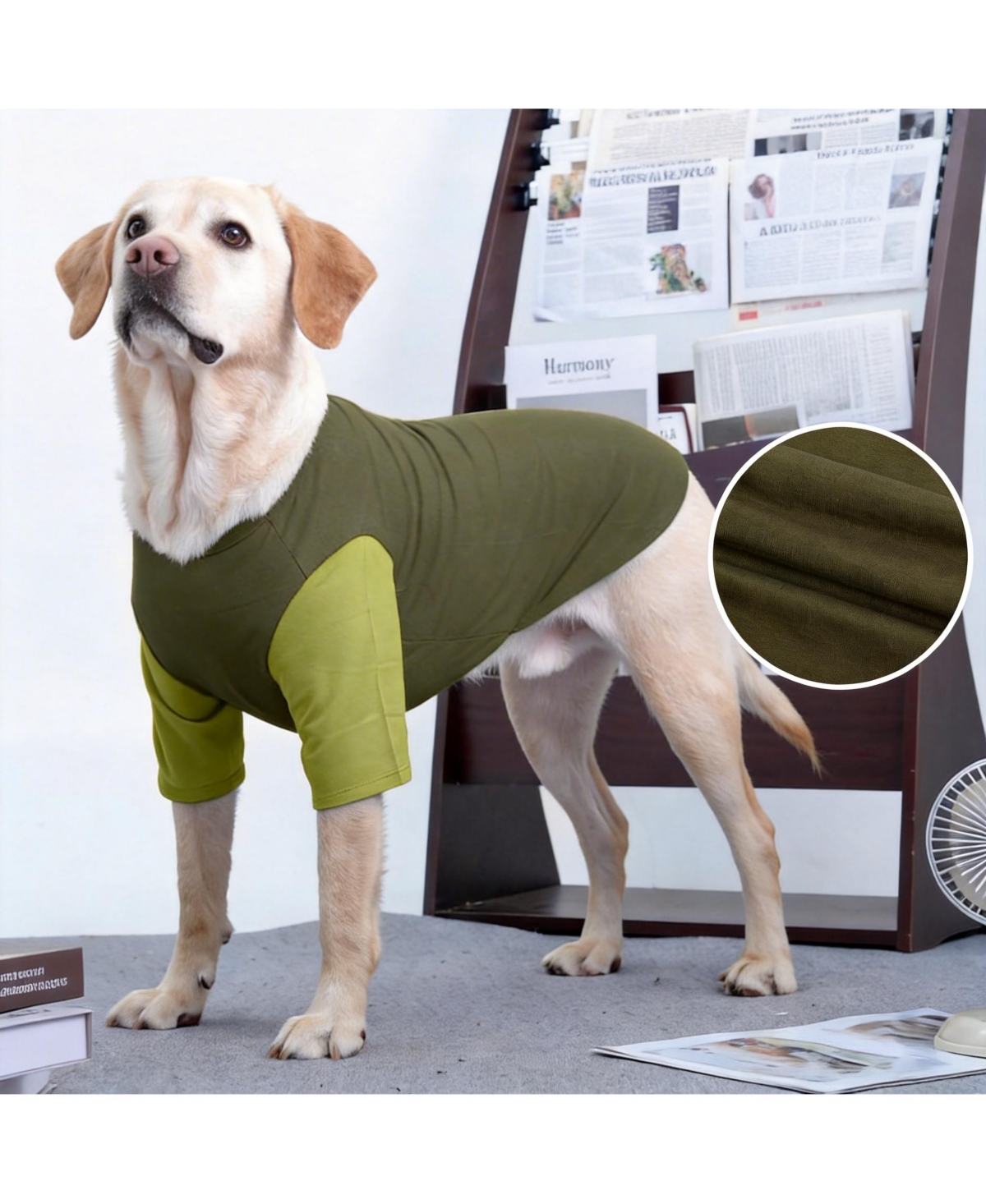 Aronkl 2 Pack Breathable Cotton Spandex Dog T-shirts for Year-Round Comfort