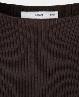 Women's Boat-Neck Knitted Sweater