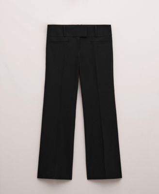 Women's Belt Loops Straight-Leg Pants