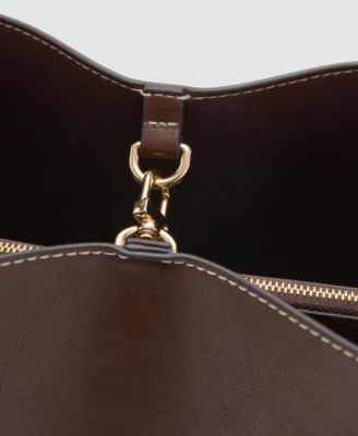 Women's Metal Details Bucket Bag