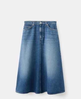 Women's Denim Midi Skirt
