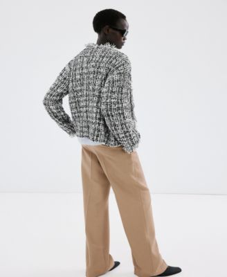 Women's Oversized Tweed Jacket