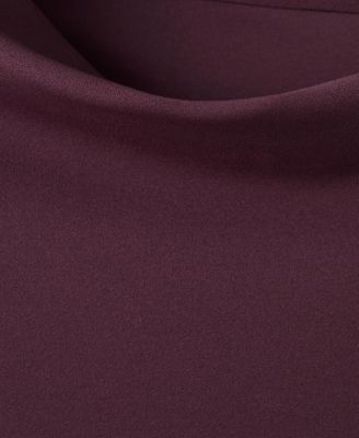 Women's Asymmetrical-Neck Midi Dress