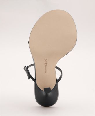 Women's Leather Strappy Buckle Sandals