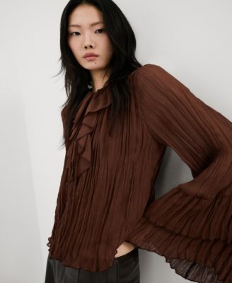 Women's Ruffled Chiffon Blouse