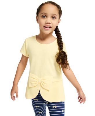 Girls' 2T-6X Popcorn Knit Tunic and Printed Capri Leggings, 2-Piece Set
