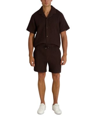 Men's Regular-Fit Textured Shorts