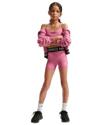 Girls' 7-16 Pro Elastic Waist 3" Shorts