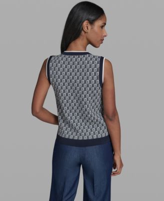 Women's Crew Neck Sleeveless Sweater